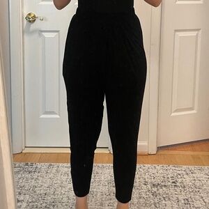 Black Low-Crotch Pants